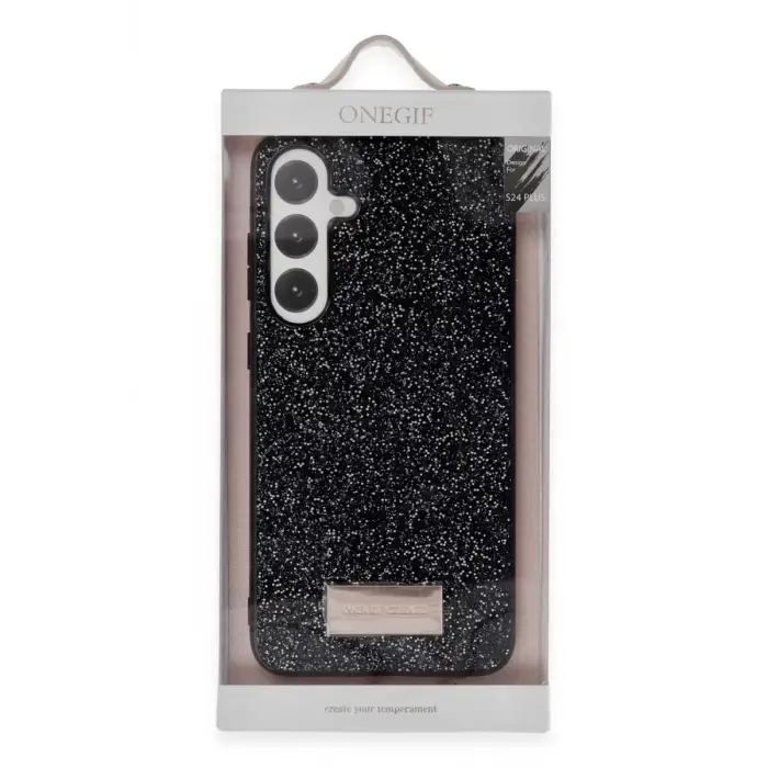 Onegif Samsung Galaxy A25 5G Bright Simli Kapak - Pembe