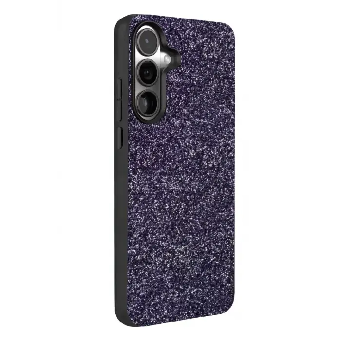 Onegif Samsung Galaxy A37 5G Bright Simli Kapak - Derin Mor