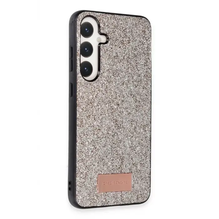 Onegif Samsung Galaxy A55 5G Bright Simli Kapak - Gold