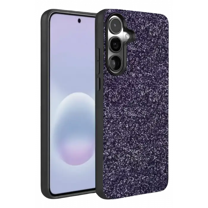 Onegif Samsung Galaxy A57 5G Bright Simli Kapak - Derin Mor