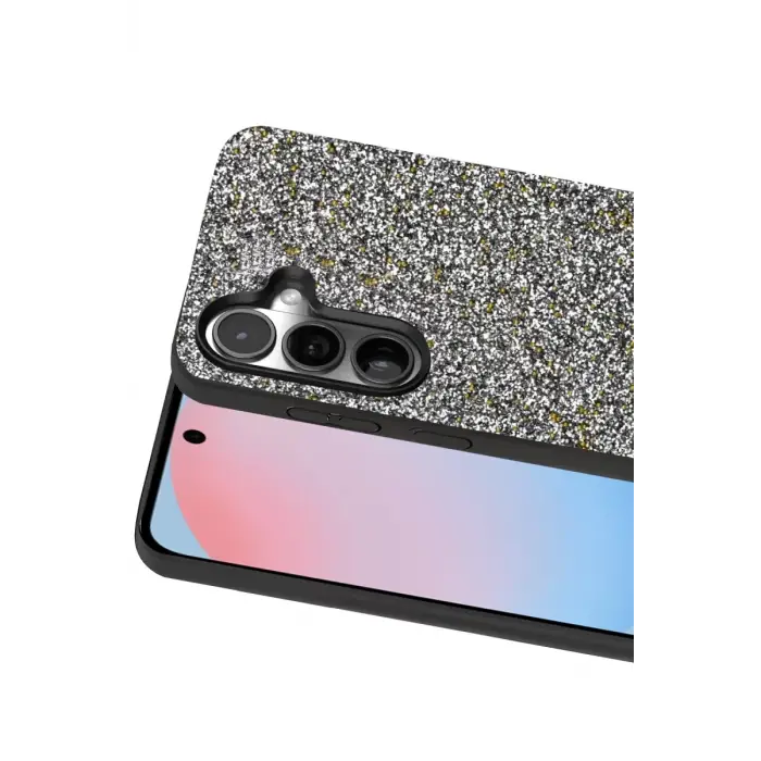 Onegif Samsung Galaxy S24 FE Bright Simli Kapak - Gold