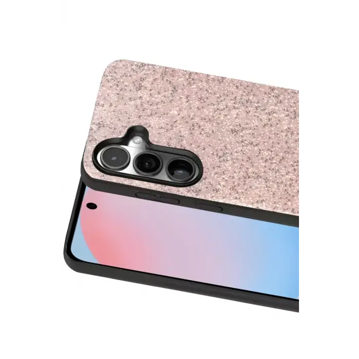 Onegif Samsung Galaxy S24 FE Bright Simli Kapak - Pembe