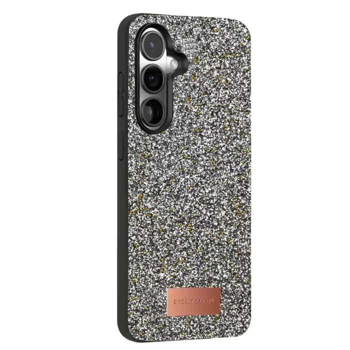 Onegif Samsung Galaxy S24 Plus Bright Simli Kapak - Gold