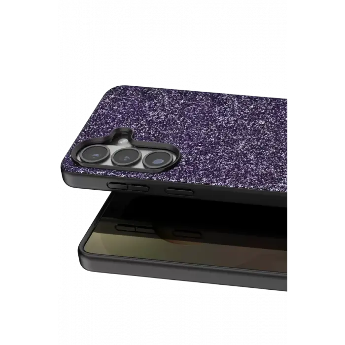 Onegif Samsung Galaxy S26 Bright Simli Kapak - Derin Mor