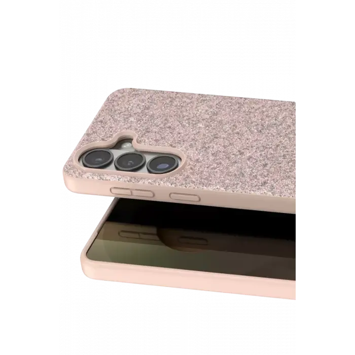 Onegif Samsung Galaxy S26 Bright Simli Kapak - Pembe