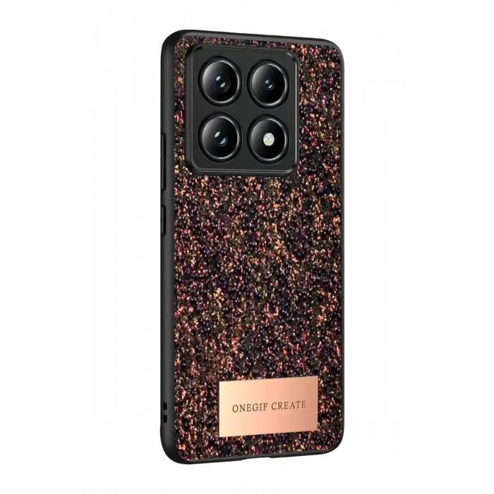 Onegif Xiaomi Mi 14T Pro Bright Simli Kapak - Derin Mor