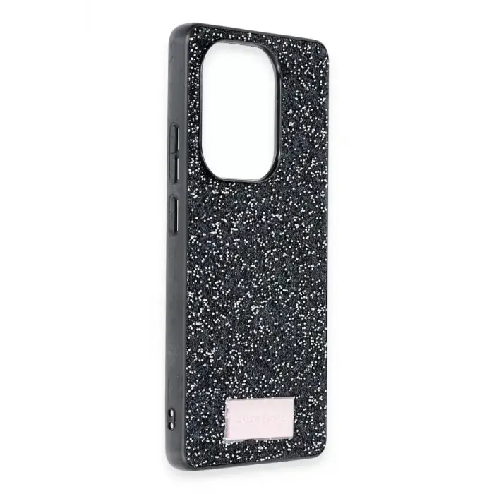 Onegif Xiaomi Redmi Note 13 Pro 4G Bright Simli Kapak - Siyah