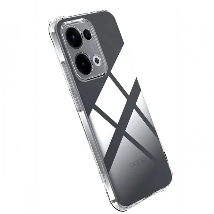 Oppo A6 Pro 4G Lüx Şeffaf Silikon - Şeffaf