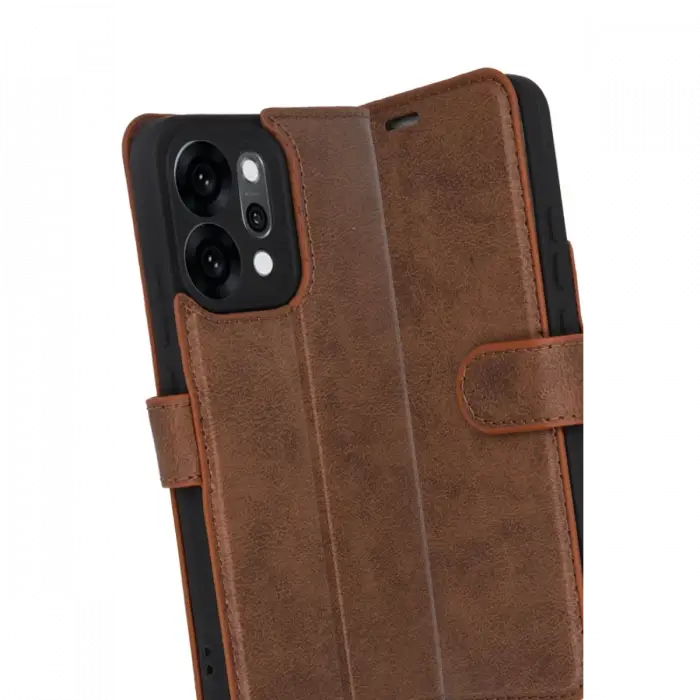 Oppo Reno 14 Trend S Plus Kapaklı Kılıf - Taba