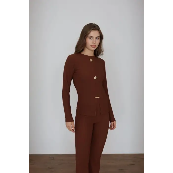 Ottoman alt üst takım kahve pt510442