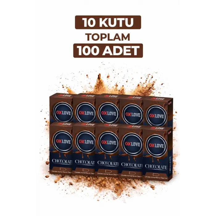 OxLove Chocolate Aromalı Prezervatif 10lu 10 Kutu