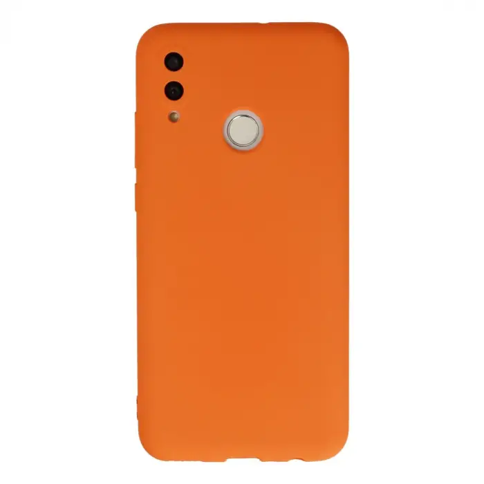 P Smart 2019 Kılıf Nano içi Kadife Silikon - Turuncu