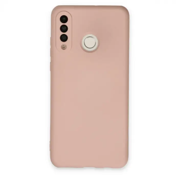 P30 Lite Kılıf Nano içi Kadife Silikon - Pudra