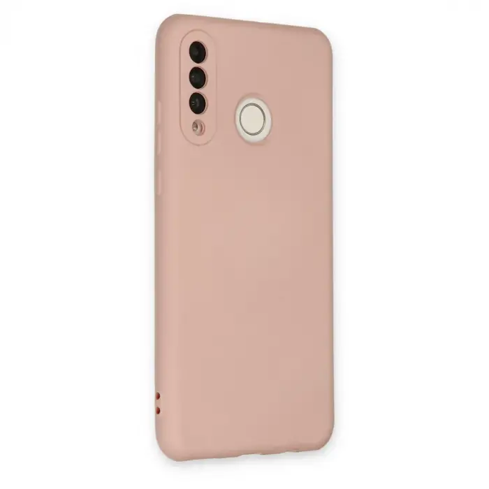 P30 Lite Kılıf Nano içi Kadife Silikon - Pudra