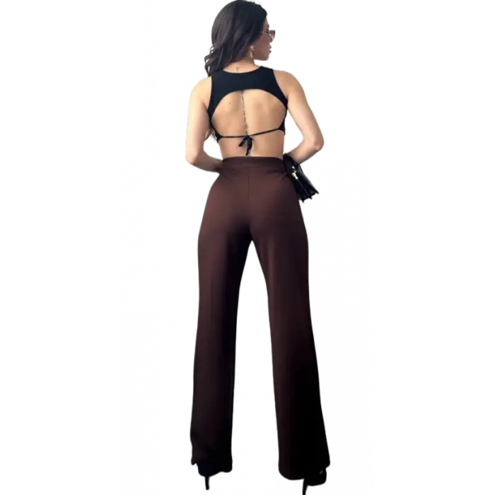 Palazzo Pantolon- KAHVERENGİ