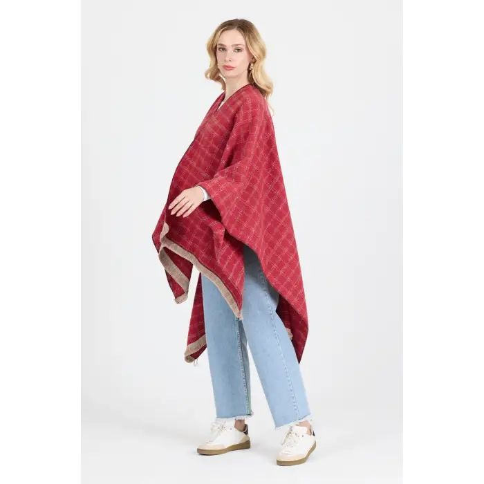 Panço - Pamuk Polyester Karışımlı Şık ve  Kaliteli Kumaş-Kırmızı