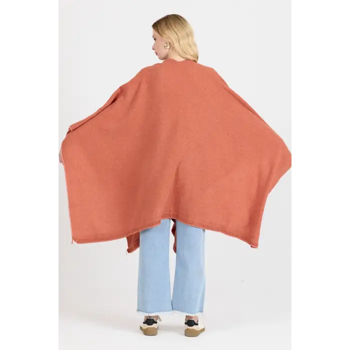 Panço - Pamuk Polyester Karışımlı Şık ve  Kaliteli Kumaş-Turuncu