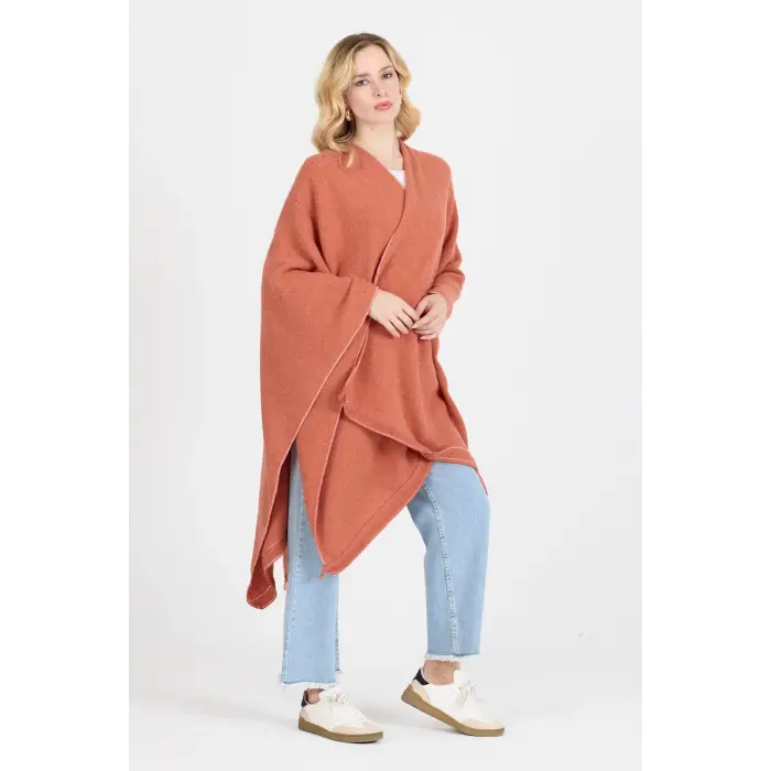 Panço - Pamuk Polyester Karışımlı Şık ve  Kaliteli Kumaş-Turuncu