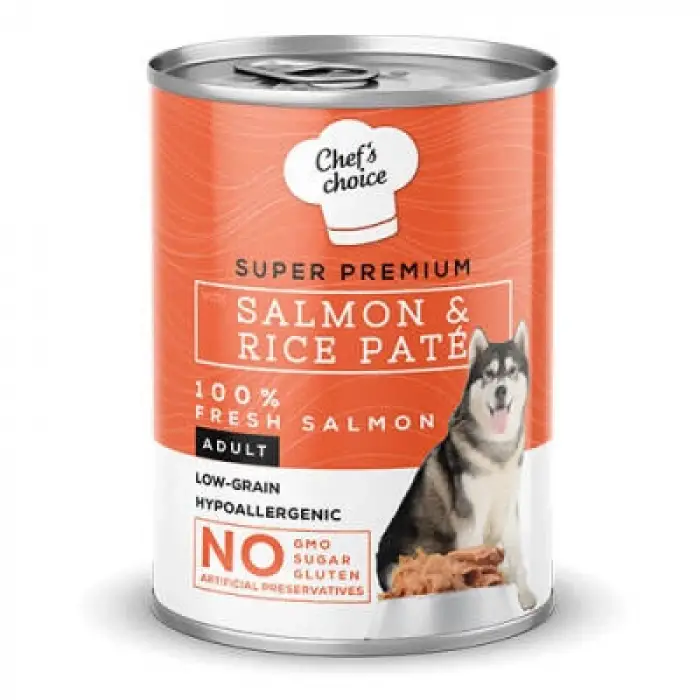 Pate Somonlu Düşük Tahıllı Yetişkin Köpek Konservesi 400 Gr