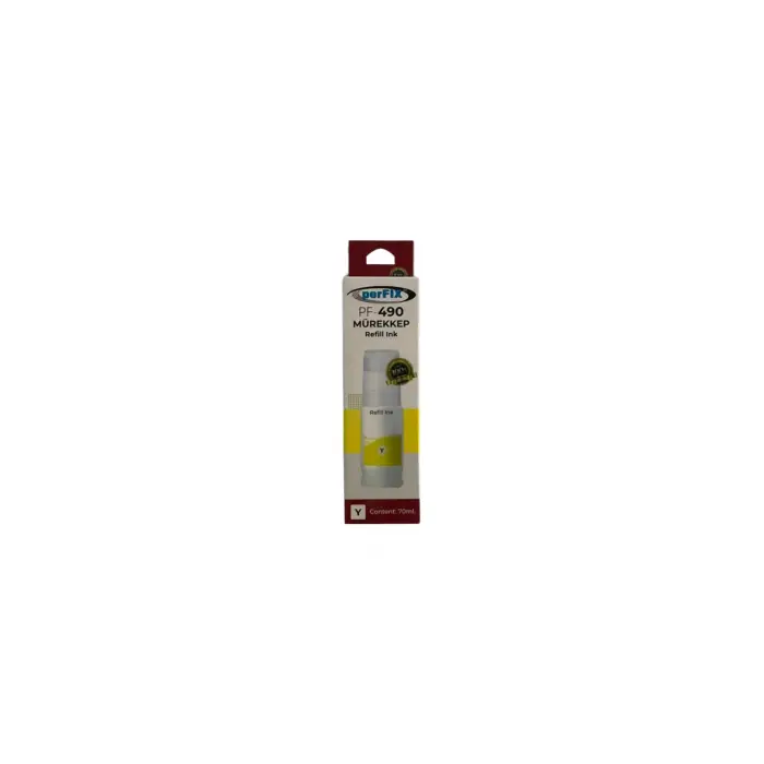 perFIX Canon PF CGI-490Y - Sarı 790 - 190 - Şişeli Mürekkep 70ml