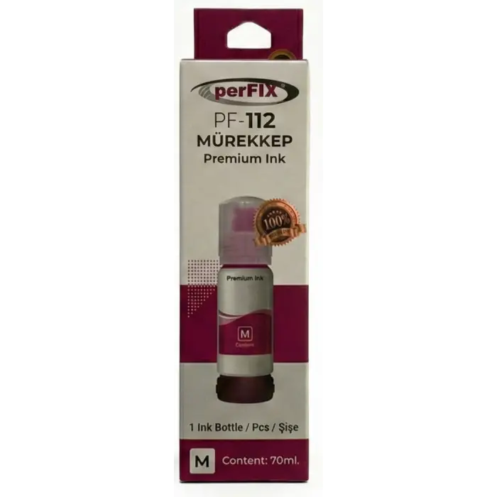 perFIX PF T112M Kırmızı Şişeli Mürekkep (70 ml )