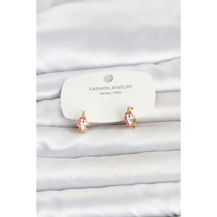 Pirinç Gold Renk Çocuk Küpe