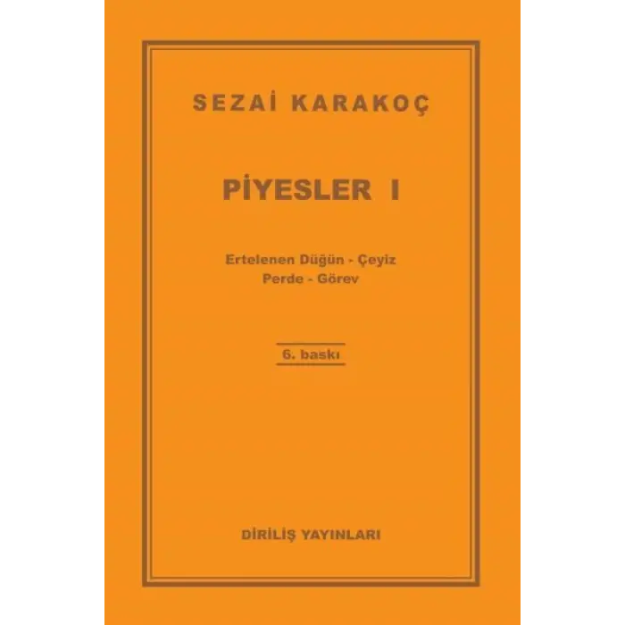 Piyesler 1