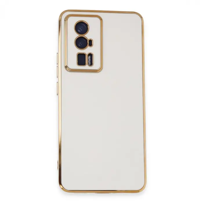 Poco F5 Pro Kılıf Volet Silikon - Beyaz