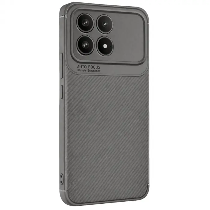 Poco F8 Pro Auto Focus Karbon Kapak - Gri