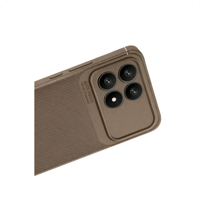 Poco F8 Pro Auto Focus Karbon Kapak - Kahverengi