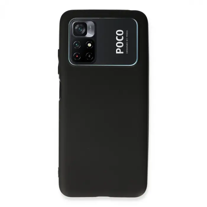 Poco M4 Pro 4G Kılıf First Silikon - Siyah