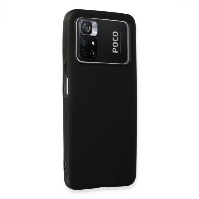 Poco M4 Pro 4G Kılıf First Silikon - Siyah