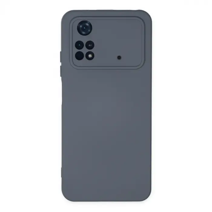 Poco M4 Pro 4G Kılıf Nano içi Kadife Silikon - Gri