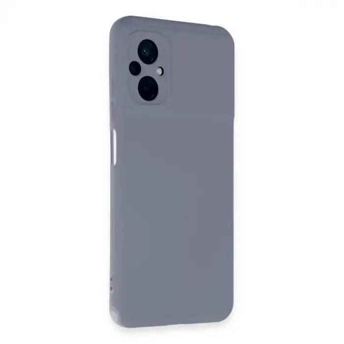 Poco M5 Kılıf Nano içi Kadife Silikon - Gri