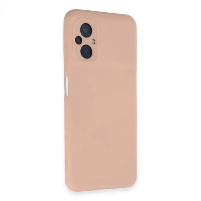 Poco M5 Kılıf Nano içi Kadife Silikon - Pudra