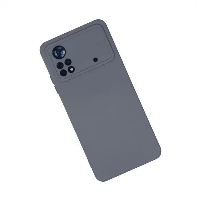 Poco X4 Pro 5G Kılıf Nano içi Kadife Silikon - Gri