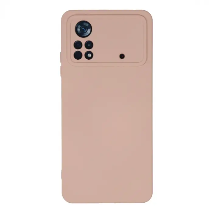 Poco X4 Pro 5G Kılıf Nano içi Kadife Silikon - Pudra