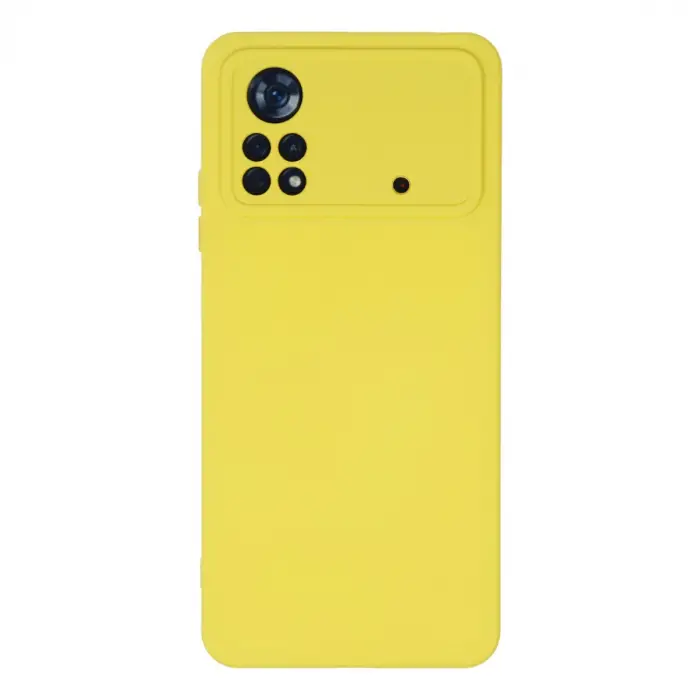 Poco X4 Pro 5G Kılıf Nano içi Kadife Silikon - Sarı