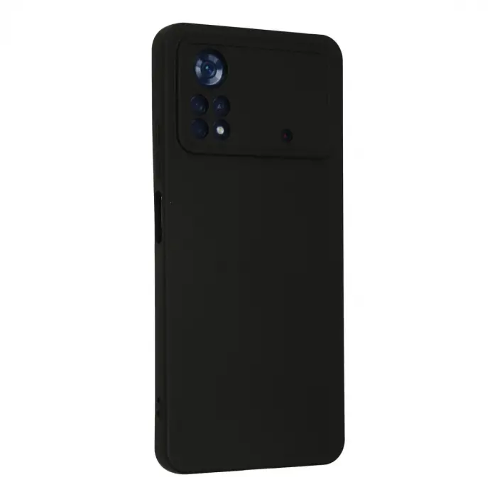 Poco X4 Pro 5G Kılıf Nano içi Kadife Silikon - Siyah