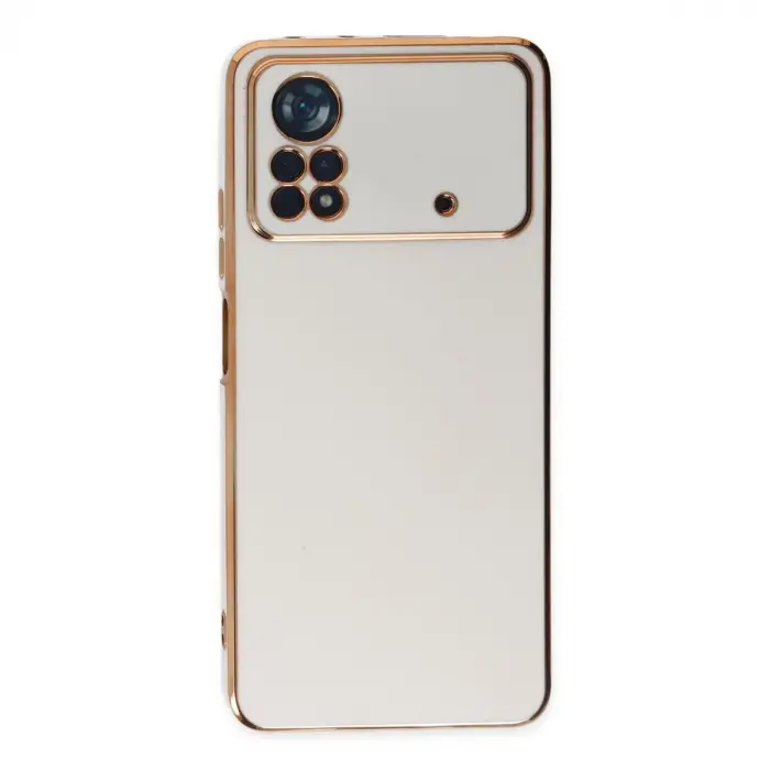 Poco X4 Pro 5G Kılıf Volet Silikon - Beyaz
