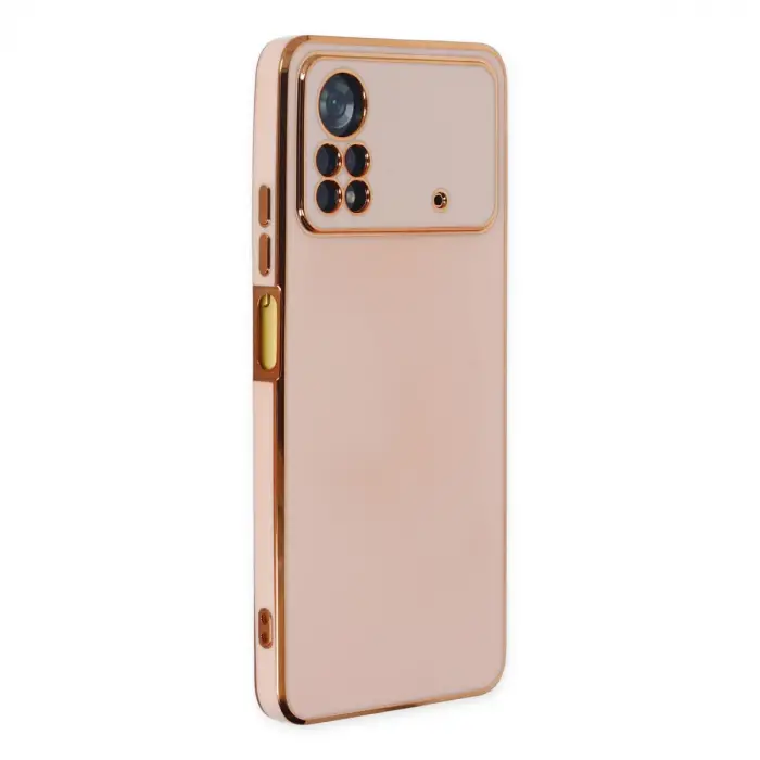 Poco X4 Pro 5G Kılıf Volet Silikon - Pembe