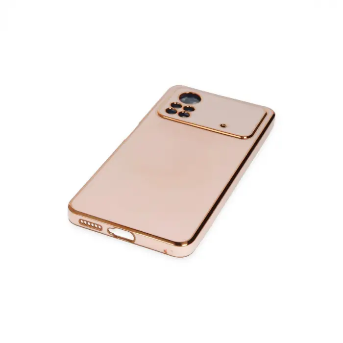 Poco X4 Pro 5G Kılıf Volet Silikon - Pembe