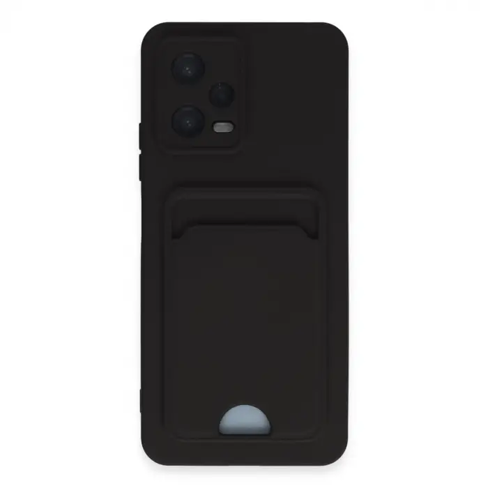 Poco X5 5G Kılıf Kelvin Kartvizitli Silikon - Siyah