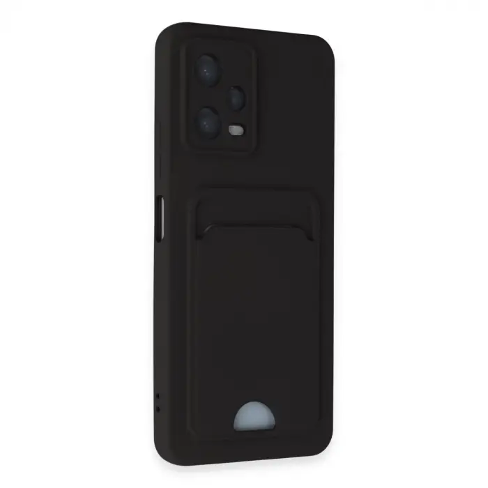 Poco X5 5G Kılıf Kelvin Kartvizitli Silikon - Siyah