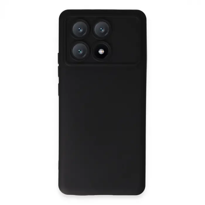 Poco X6 Pro Kılıf Nano içi Kadife Silikon - Siyah