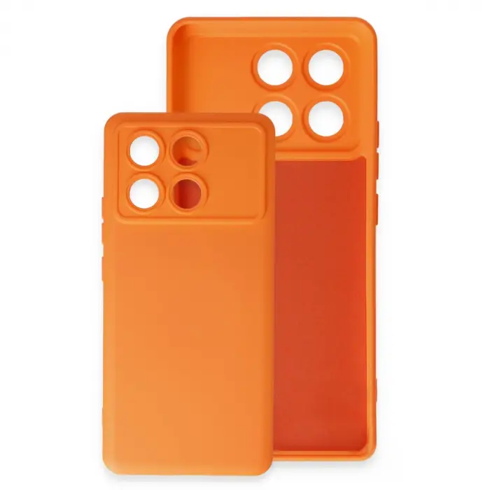 Poco X6 Pro Kılıf Nano içi Kadife Silikon - Siyah