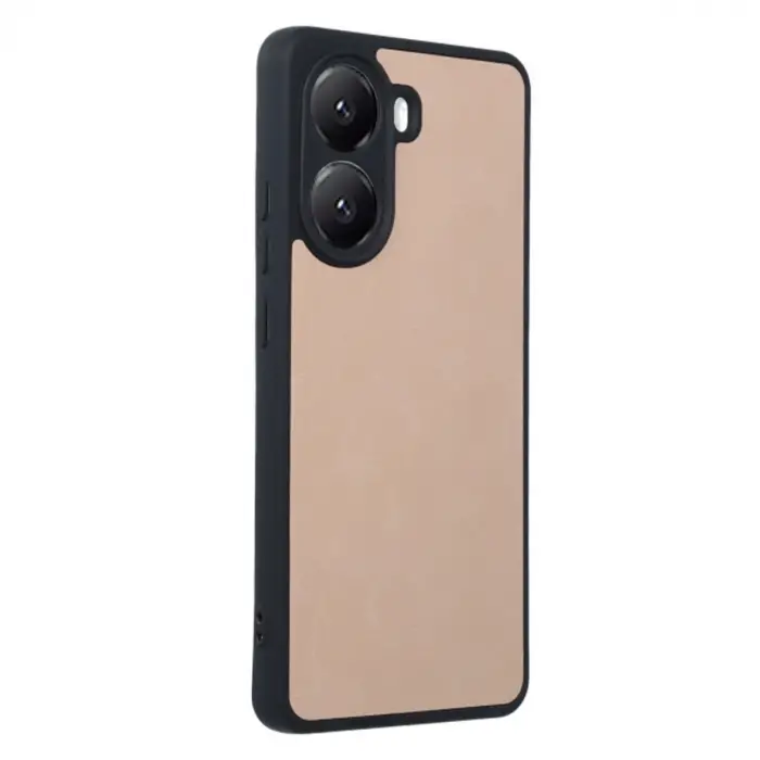 Poco X7 Pro Kılıf Aras Deri Kapak - Pudra