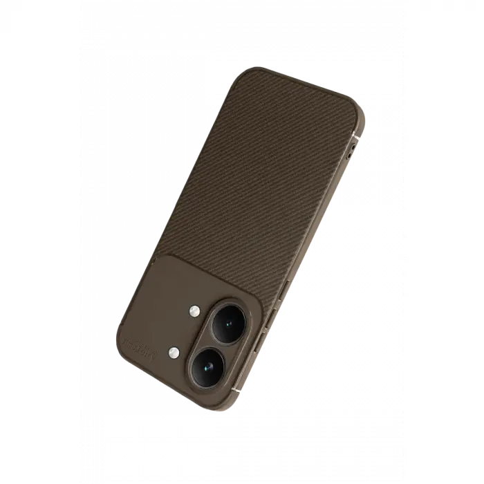 Poco X8 Pro Max Auto Focus Karbon Kapak - Kahverengi