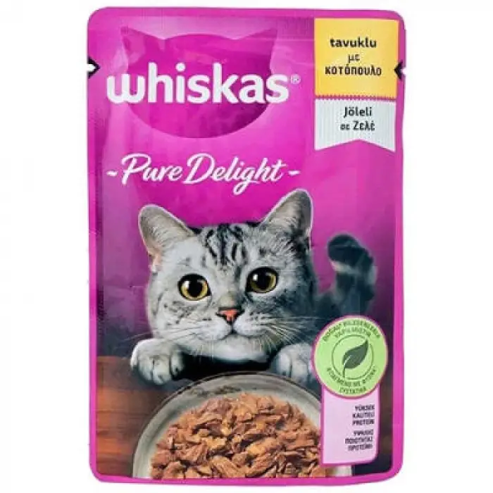 Pouch Pure Delight Jöle İçinde Tavuklu Yetişkin Kedi Konservesi 28 Adet 85 Gr