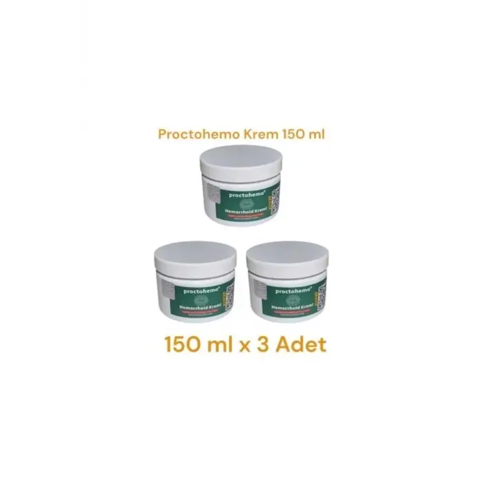 Proctohemo Rahatlatıcı Krem 150 ml x 3 Adet